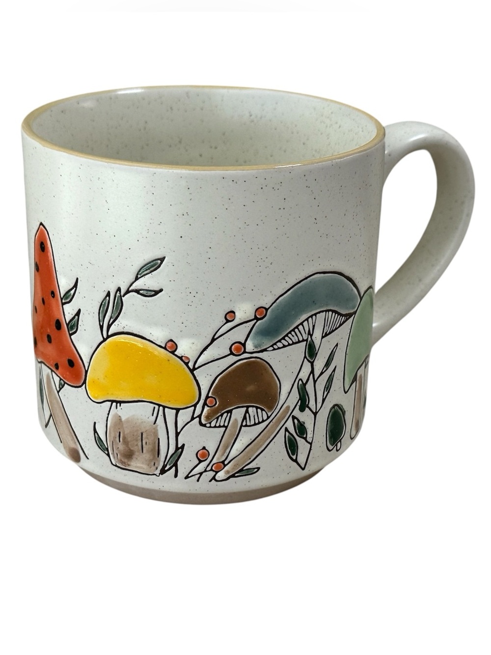 SPECTRUM MOREL VALLEY MUSHROOM Designz 18oz Stackable Mug Retro Colors